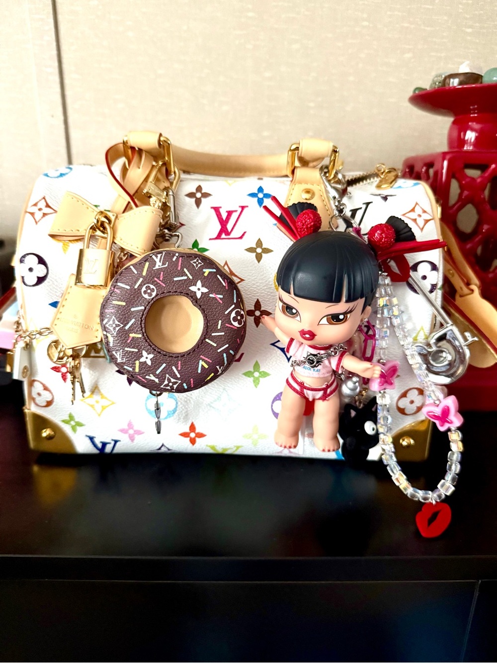 Custom Jade Bratz Doll Bag Charm Y2K Kawaii Purse Charm Keychain - Picture 5 of 5